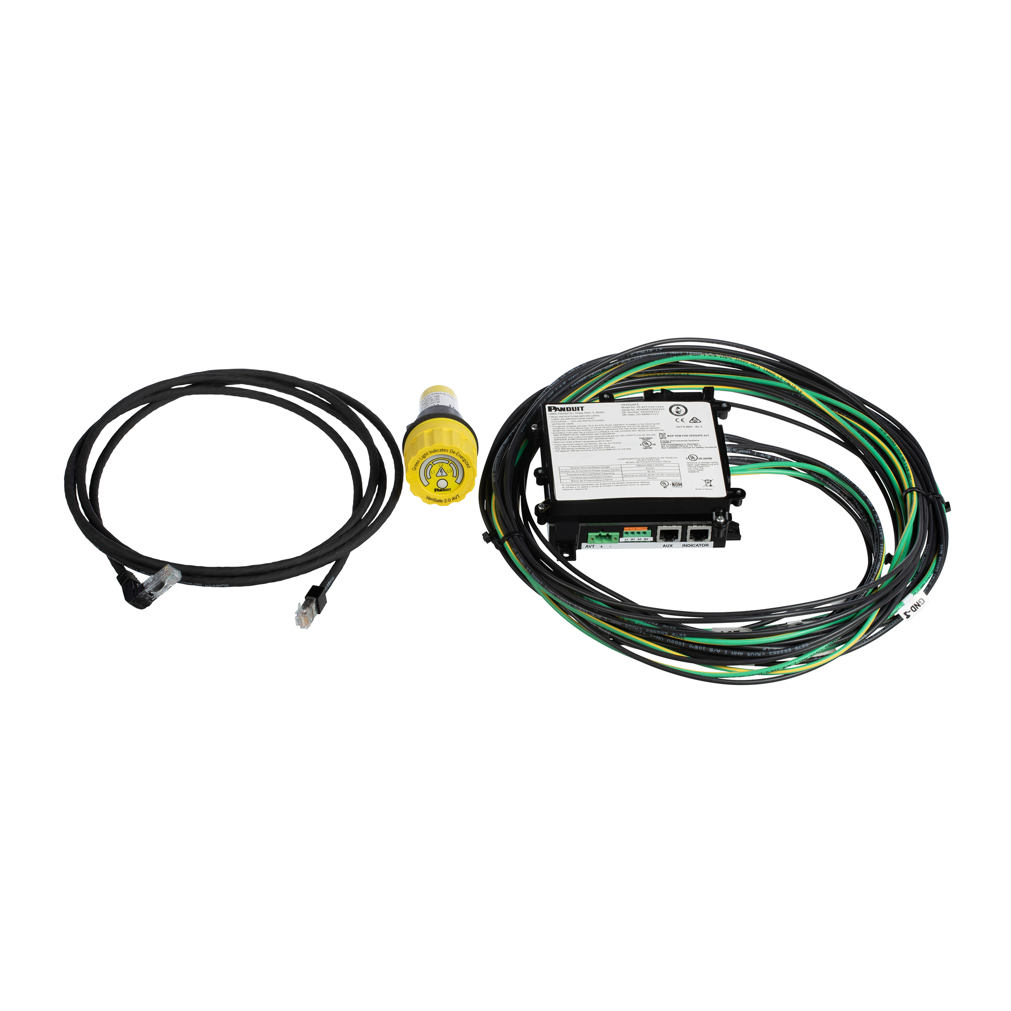 VS2-AVT-3PB-02 Three Phase AC/DC Absence of Voltage Tester, Lithium Battery, 1000/1000 V AC/DC Max Measurable