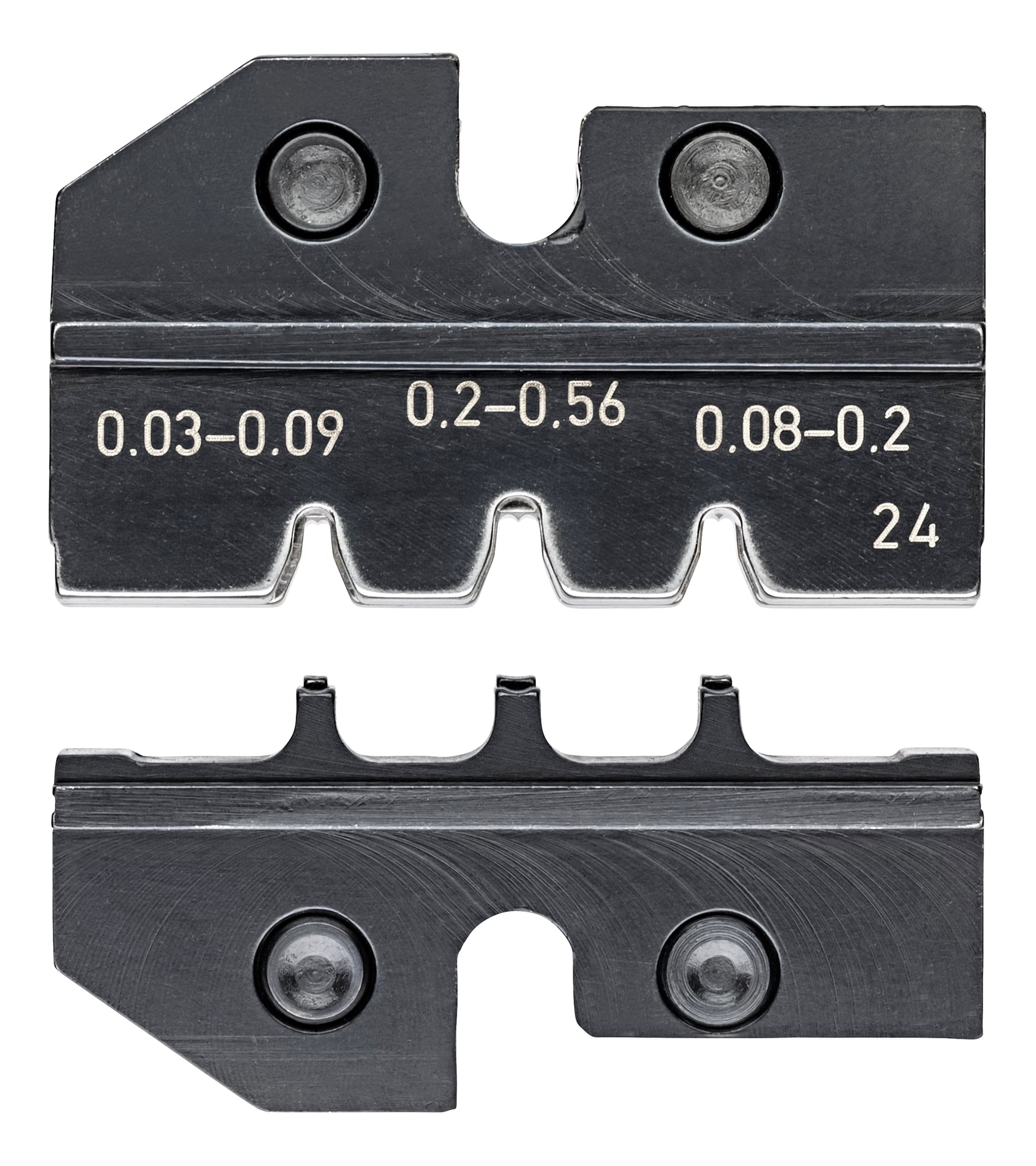 97 49 24 Crimping Die, 0.03 to 0.56 sq-mm, 32 to 20 AWG, Ball Bearing Steel