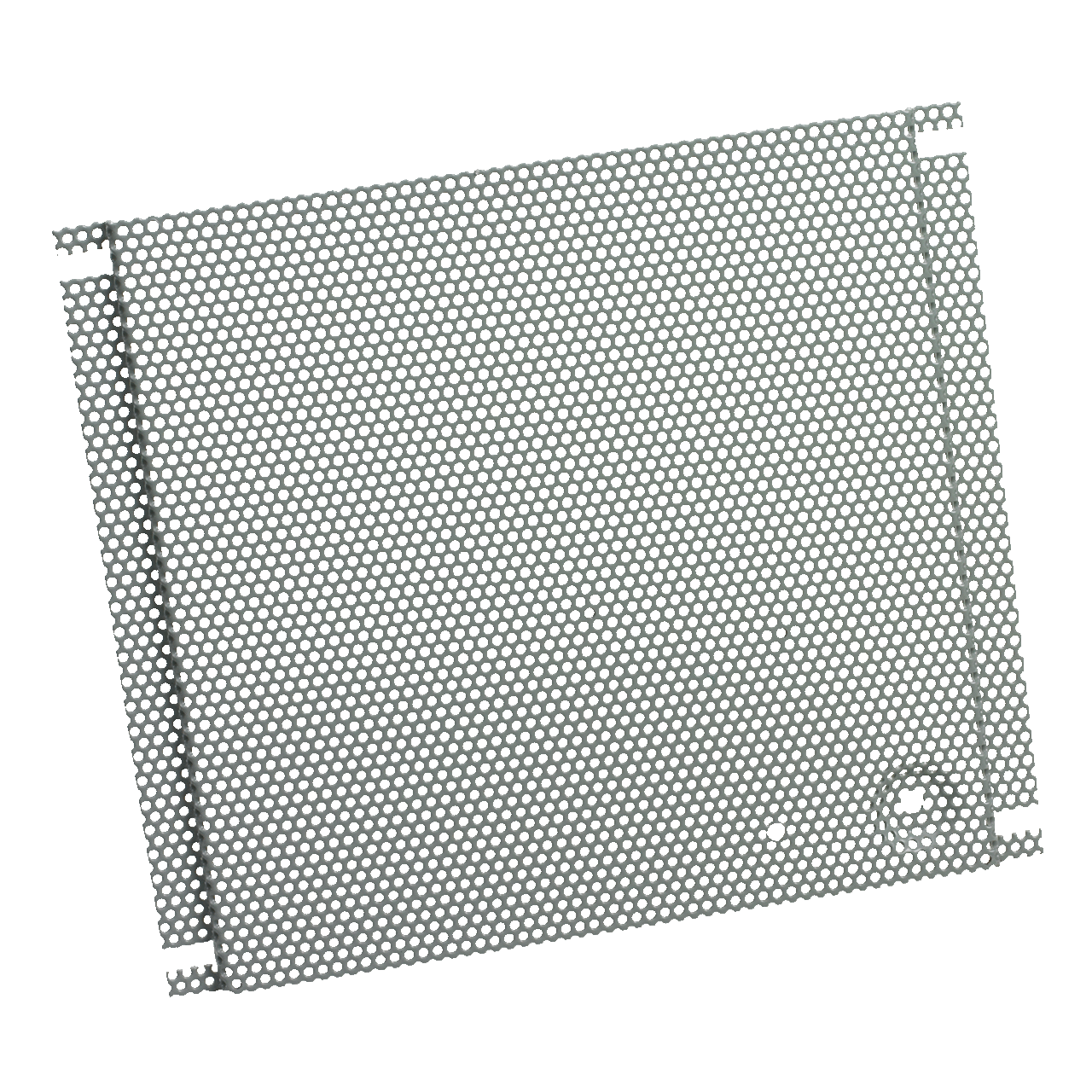 PB1212PP PNLP Perforated Panel, 11-1/2 in W x 10.4 in H, 16 ga Steel, Gray
