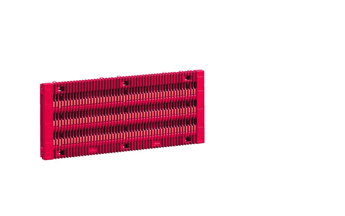 RX RiLineX board 800 A, 3-pole, including busbars E-Cu 30x10 mm, 60 mm bar centre distance, W: 505 mm