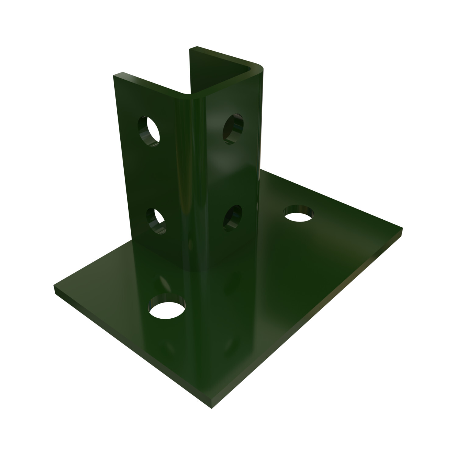 P2941-GR Post Base, For Use With 1-5/8 in W Series Channel