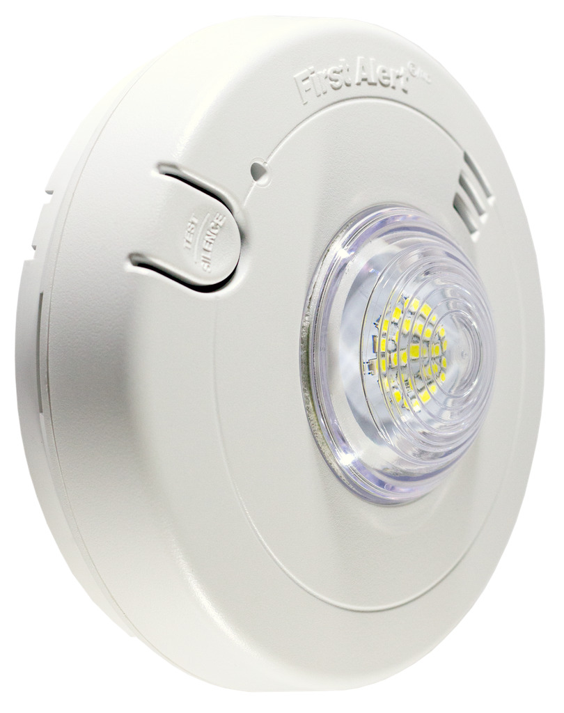 1038335 Smoke Alarm with Ten Year Sealed Lithium Battery Backup and LED Strobe, Photoelectric