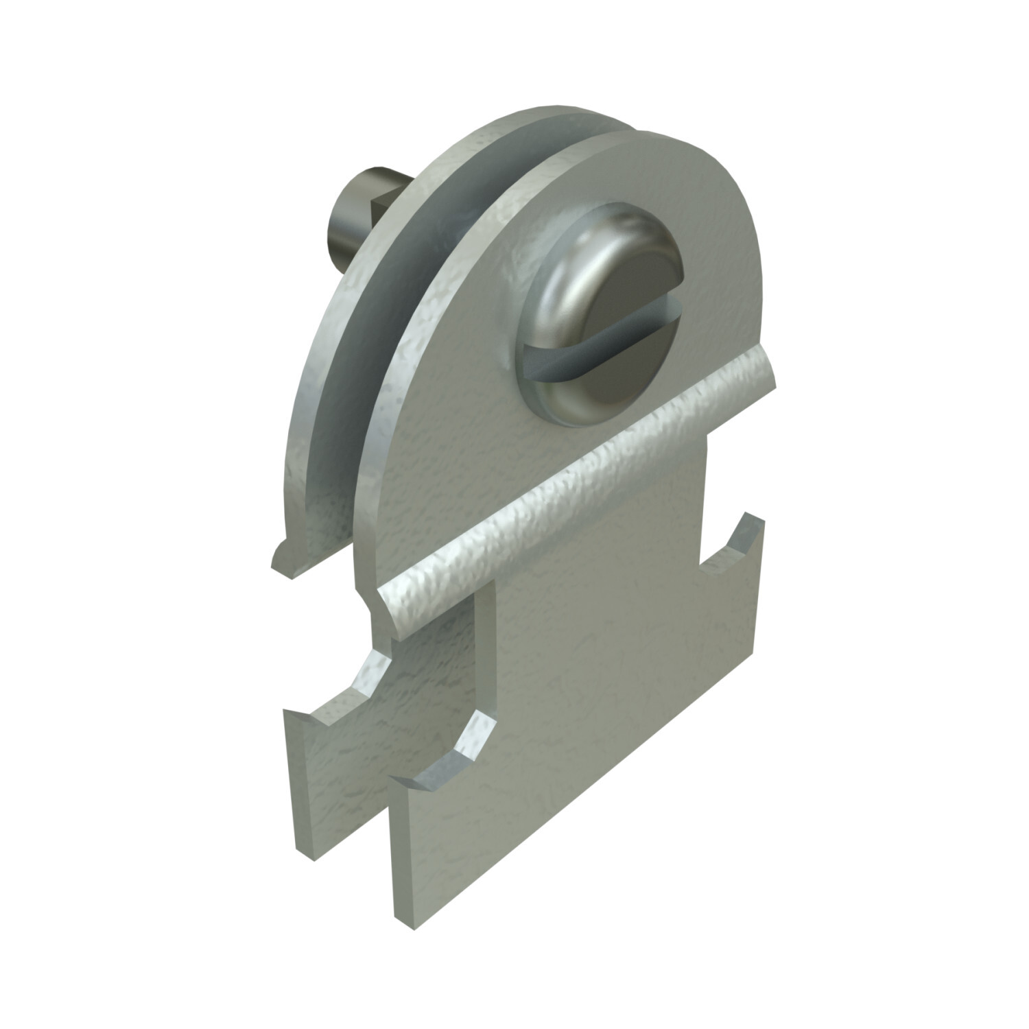 P2026-HG Pipe Clamp, 400 lb Load, 1/2 in OD, HRPO Steel