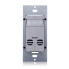 Dual-Relay, No Neutral, Multi-Technology Wall Switch Sensor, 2400 sq. ft. Major Motion Coverage, 400 sq. ft. Minor Motion Coverage, Gray