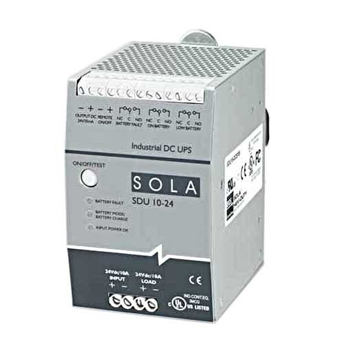 SDU1024 SDU DC Uninterruptible Power Supply, 22.5 to 30 V DC Input, 24 VDC Output, 10 A/240 W Power Rating, 14 min Backup