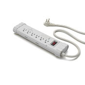 S1000-S15 Surge Protected Power Strip, 120 V AC, 15 A, 6 Outlets, 15 ft L Cord
