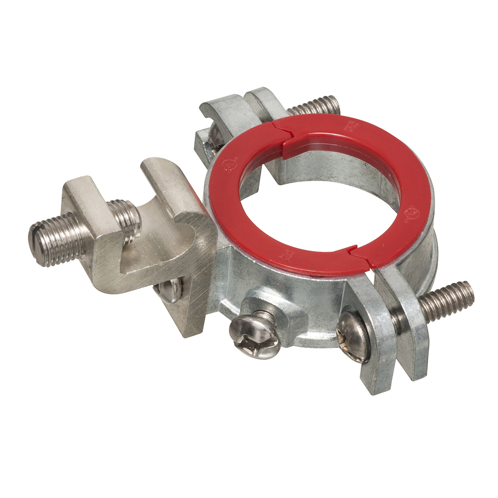 553 550 Split Ground Bushing, 1-1/4 in Trade, 14 AWG Wire Min, #1/0 AWG Wire Max, Die Cast Zinc