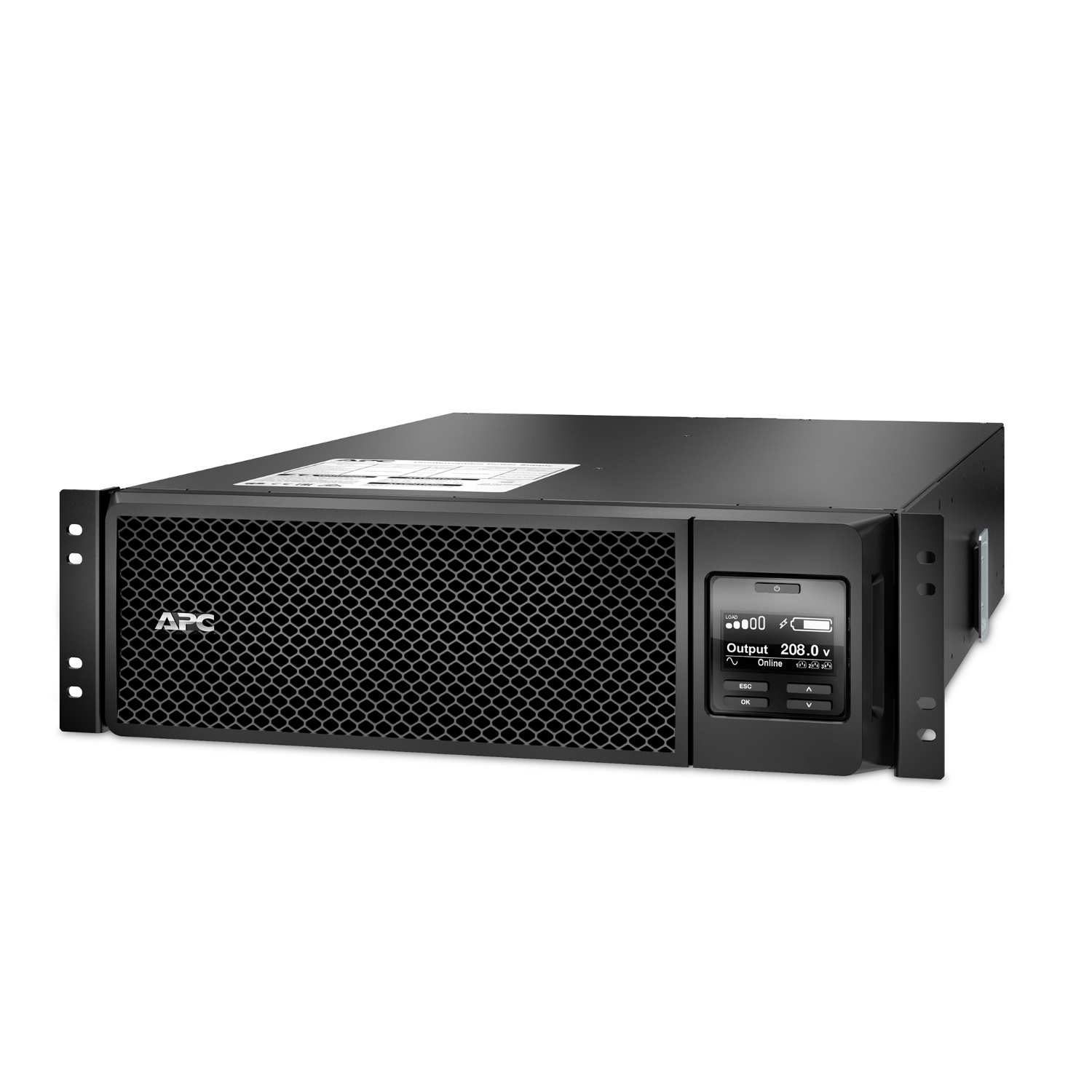 SRT5KRMXLT On-Line Smart-UPS, 208 V Input, 208 V Output, 4800 W Power Rating, (4) Outlets