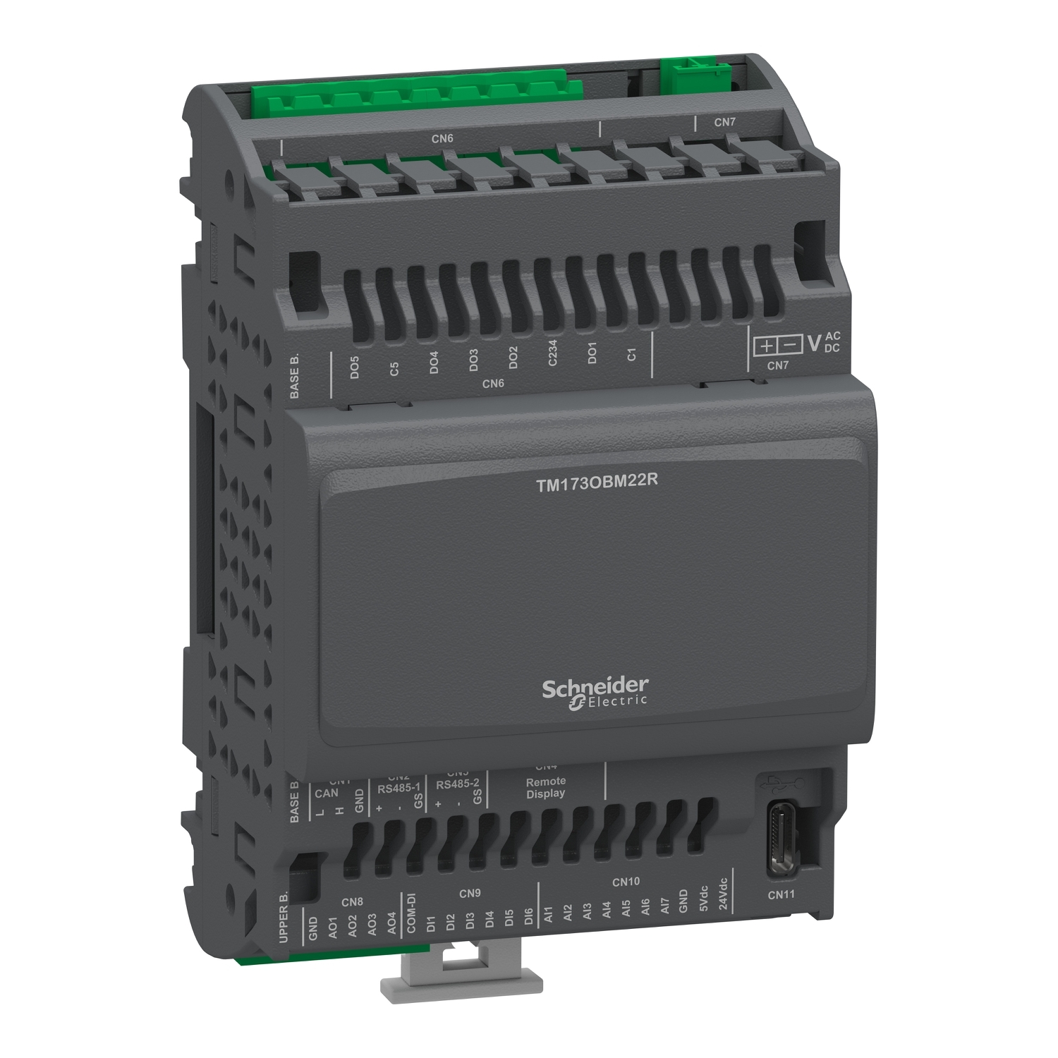 TM173OBM22R Programmable Controller, 24 V AC/DC, 2.5 mA, 22 Inputs, 22 Outputs