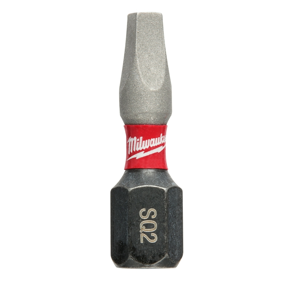 48-32-4422 Shockwave Impact Duty Impact Insert Bit, #2 Square Point, 1 in OAL, 1/4 in, Alloy Steel