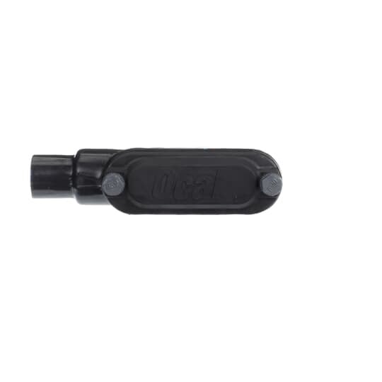 LB38-4X-G Ocal-Blue Type LB Conduit Body With Cover, 1 in Hub, Form 8 Form, 13 cu-in Capacity, Iron, PVC Coated