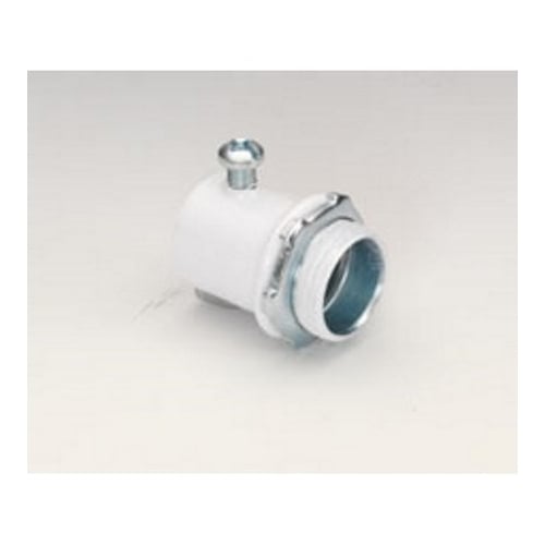 231-SW Bridgeport Non-Insulated Set Screw Connector, 3/4 in Trade, For Use With EMT Conduit, Steel, Powder Coated