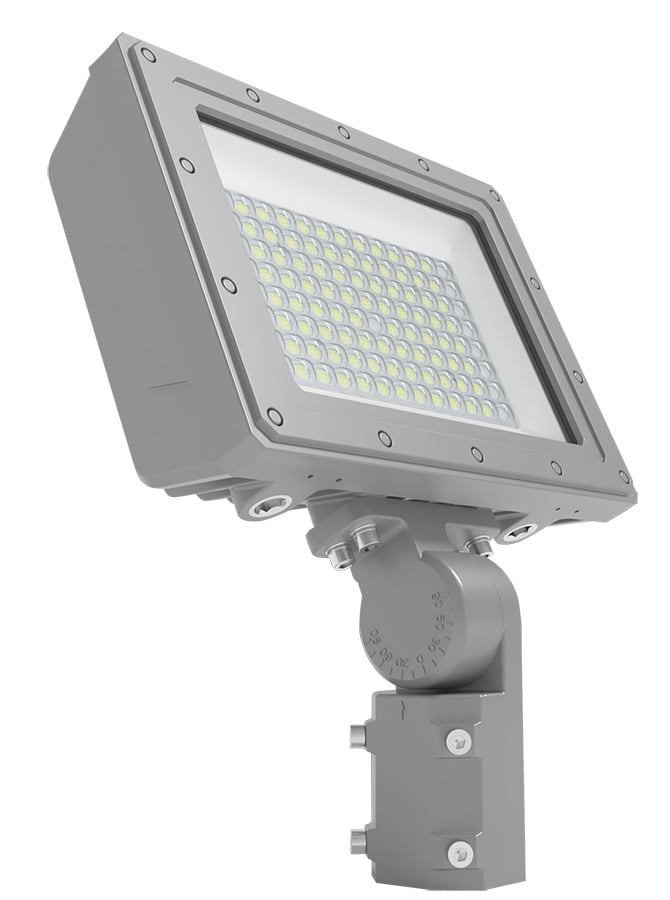 HAZFFLED100SF HAZFFLED Hazardous Flood Light, LED Lamp, 102.6 W Fixture, 120 to 277 V, Gray Housing