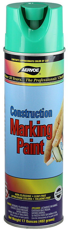 259 Durable Construction Marking Paint, 20 oz Container, Green, 420 ft