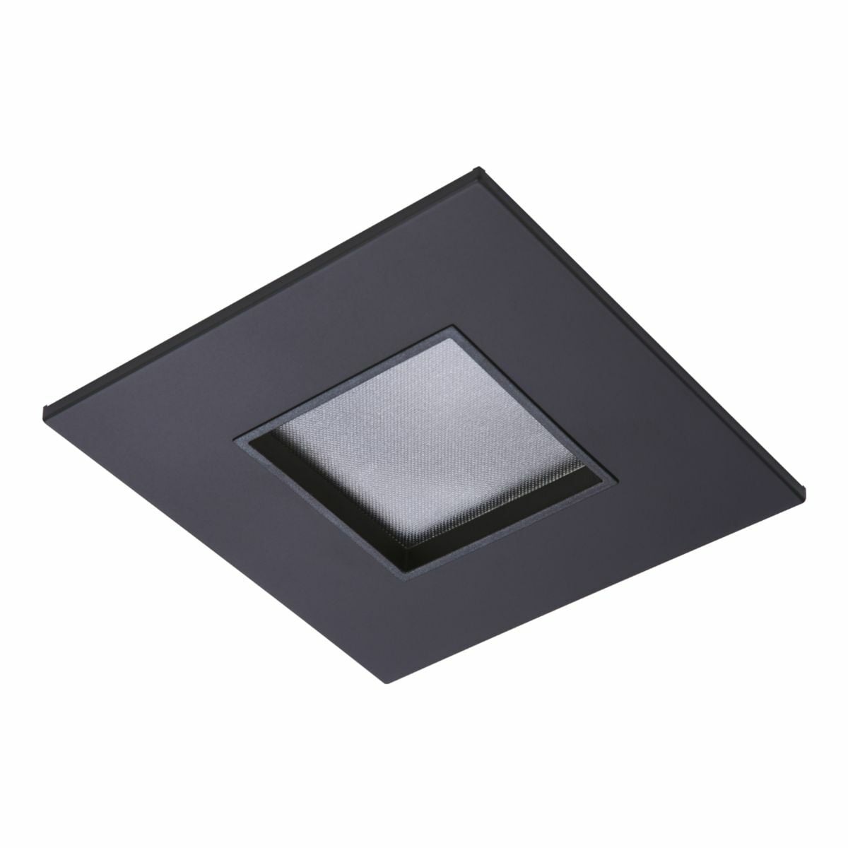 TL44S2GMBBB Halo TL44S Lensed Pinhole Square Lighting Trim, LED Lamp, For Use With 2 in Recessed Downlight Housing and 4 in ML4D Module, Die Formed Steel