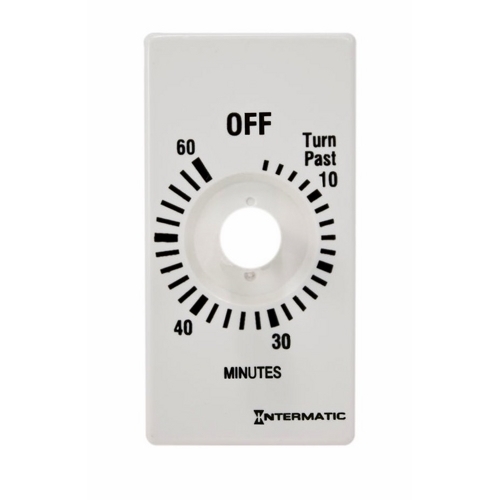 FD60MPW Timer Plate, 1/2/3 Phase, -40 to 155 deg F, For Use With Decorator FD60MW and FD460MW Series 60 min Spring Wound Timer, Plastic, White