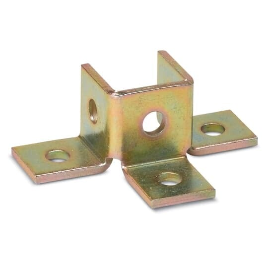 AW226 Superstrut 200 Triple Wing Shaped Fitting, (6) Holes, 5-13/32 in L x 3-1/2 in W, For Use With 1-5/8 x 1-21/32 in Channel, Steel