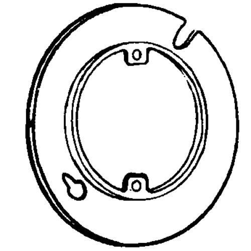 8409A Round Box Cover, 4 in Dia, 1/2 in D, Switch Cover, Steel