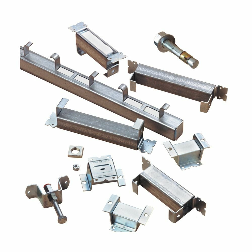 B380-22GALV Joint Splice Plate, For Use With 1-5/8 x 1-5/8 in B32 Channel