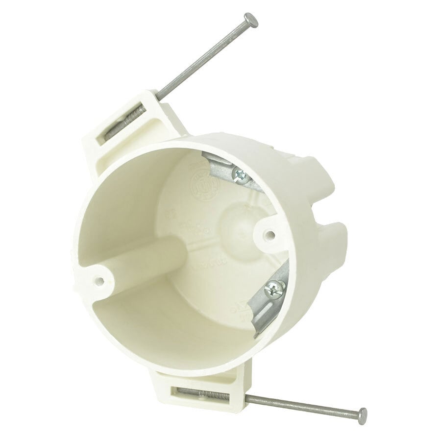 FiberglassBox; Round Outlet Box; 3-1/2 Inch Dia x 2-7/8 Inch Depth, Thermoset-Fiberglass, 20.5 Cubic-Inch, Beige/Tan