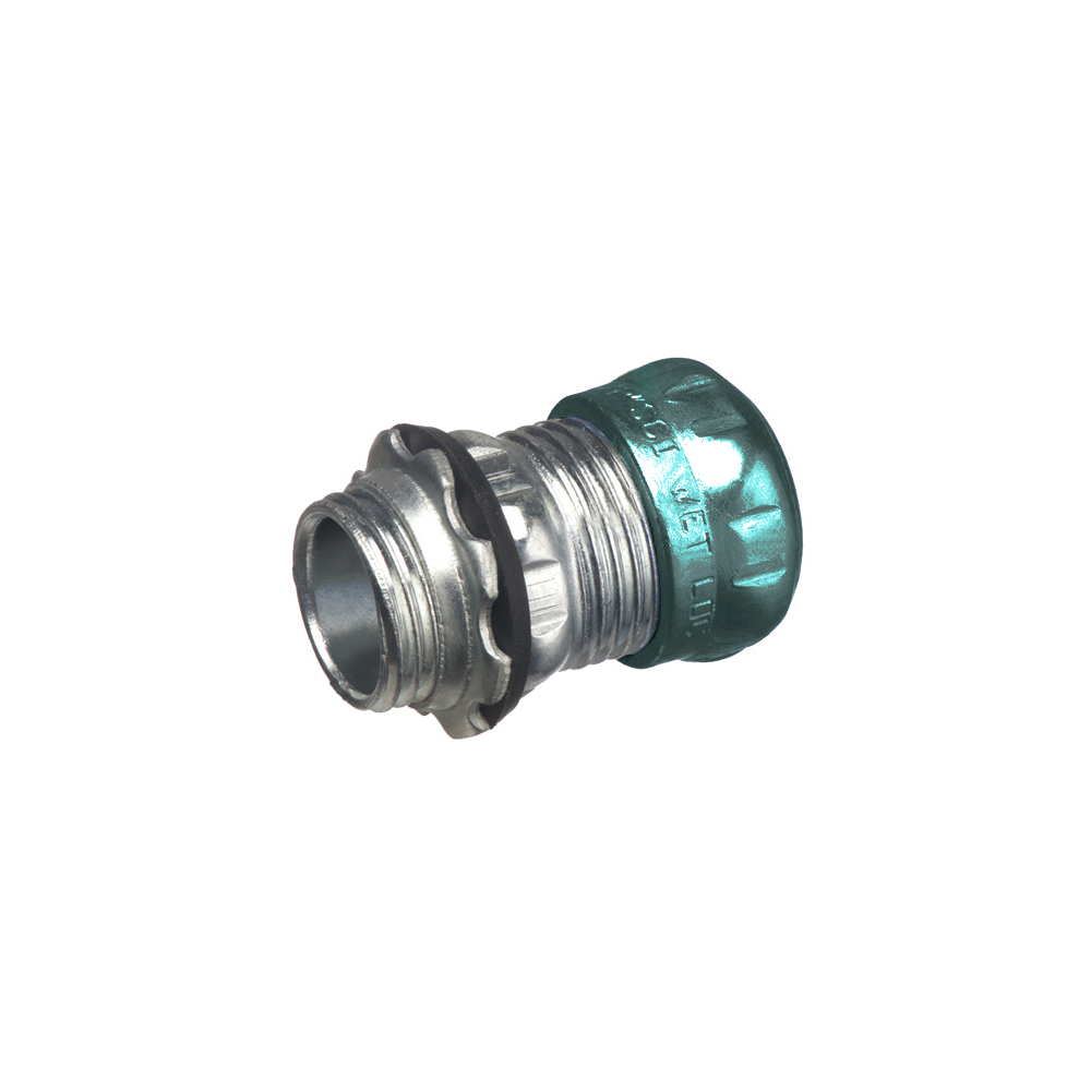 825RT Concrete/Raintight Compression Connector, 2 in Trade, For Use With EMT Conduit, Steel