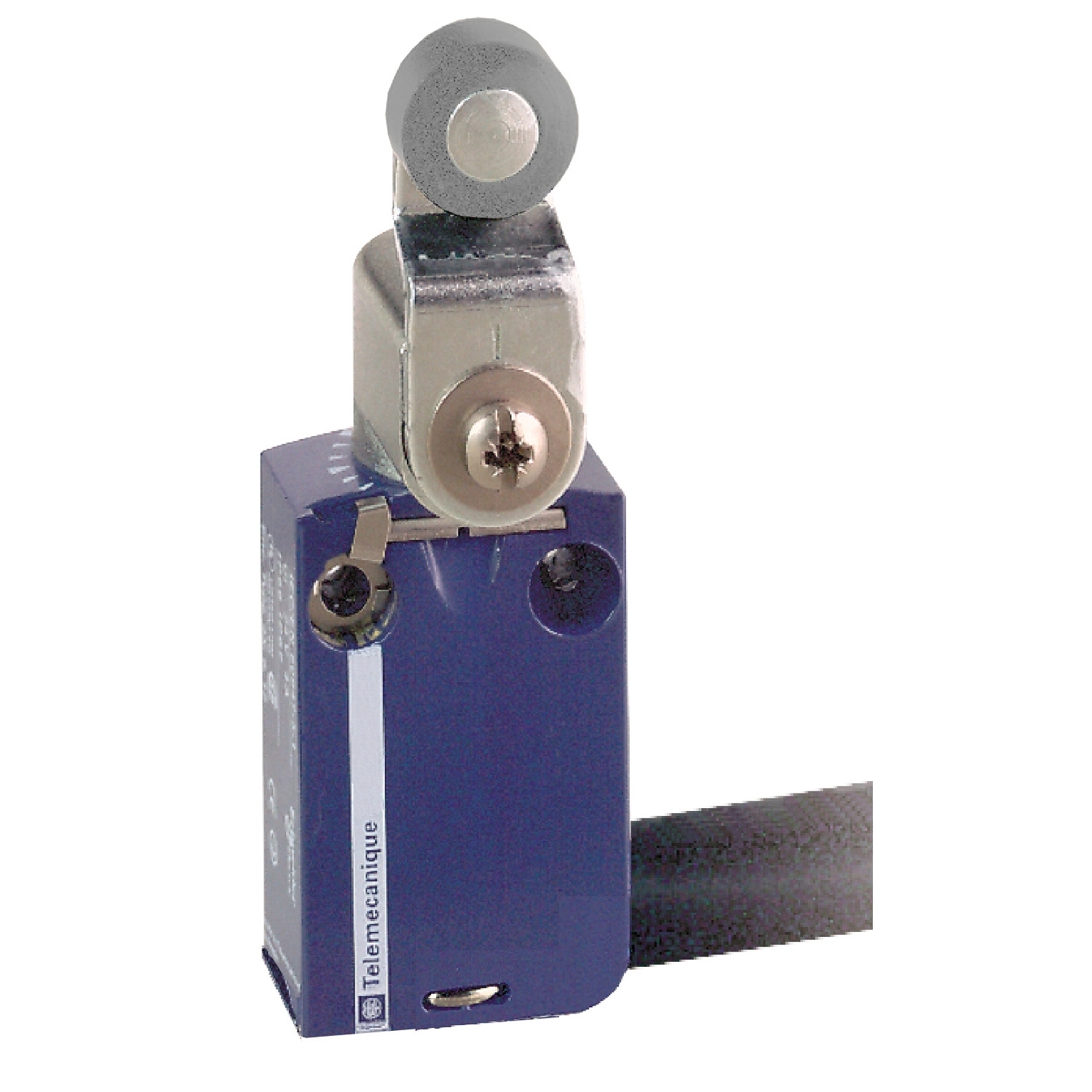 XCMD2516L1 OsiSense Fixed Heavy Duty Miniature Modular Standard Limit Switch, 240 V AC, 250 V DC V AC, 6 A, Spring Return Roller Lever Arm Actuator, 1NO-1NC Contact, 2 Poles