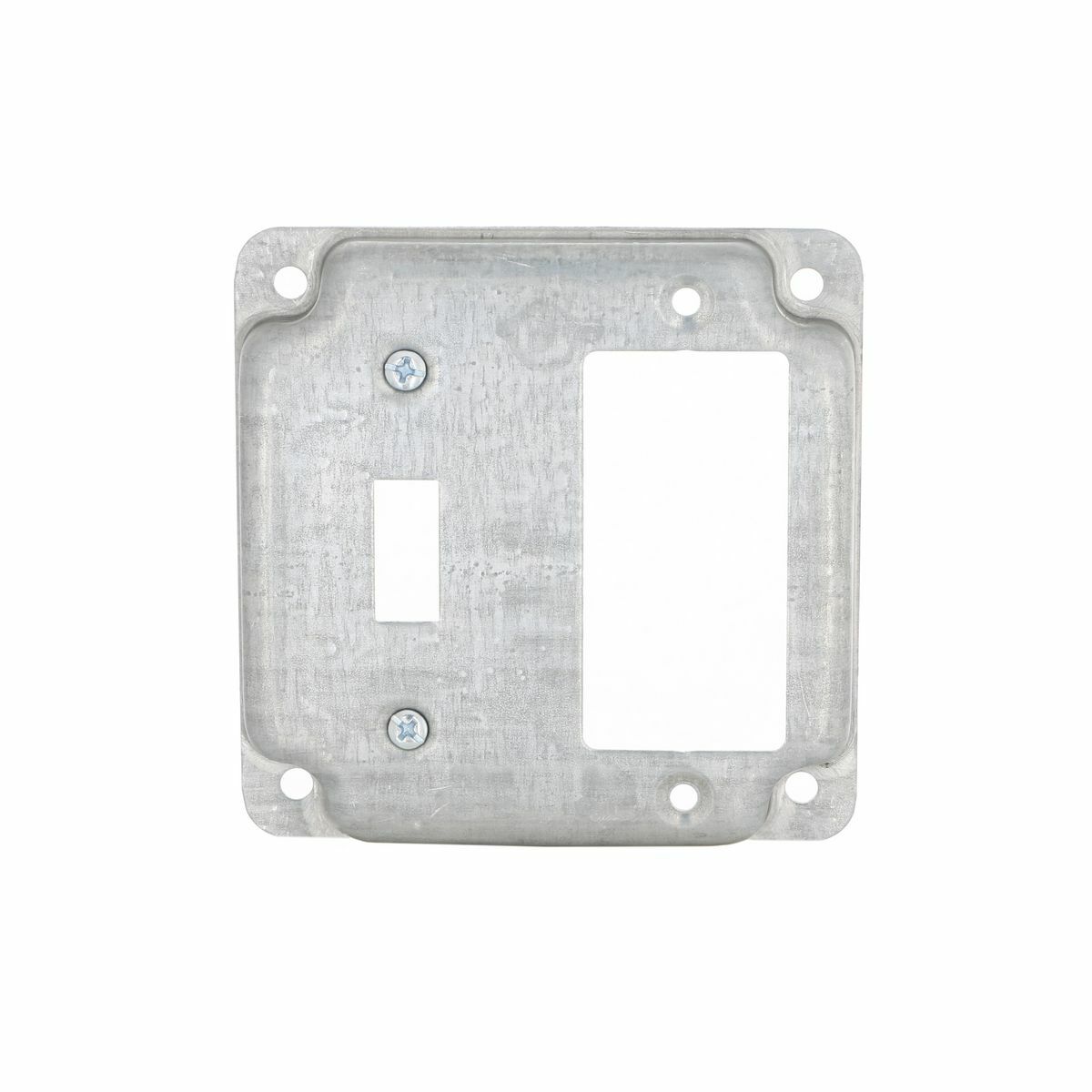 814C Square Exposed Work Cover, 4.19 in L x 4.19 in W x 1/2 in D, Steel