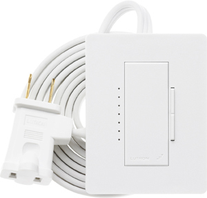 RRD-3LD-MN RadioRA 2 Plug-In Table Lamp Dimmer for RA2 Select or RA3 Systems, 300W Incandescent/Halogen/MLV, 120V, Midnight