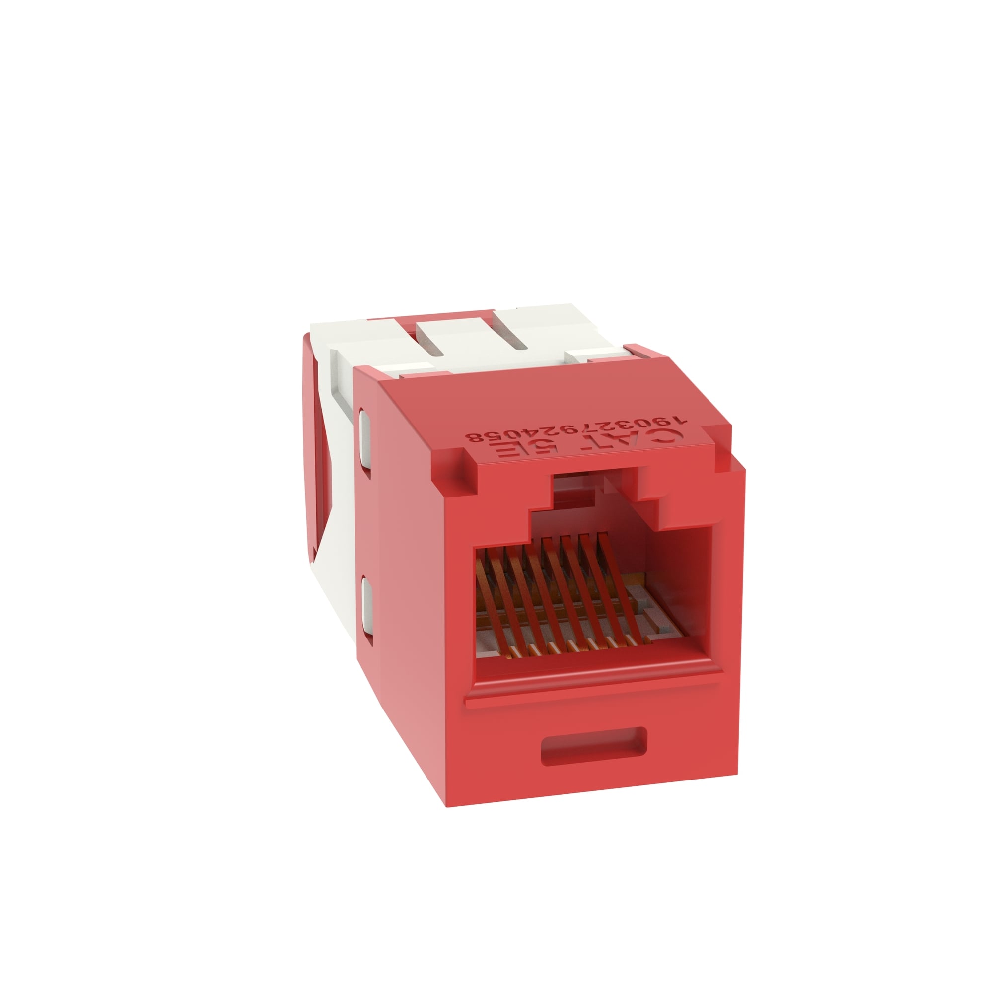 Mini-Com UTP RJ45 Cat 5e TG Jack Module, Red
