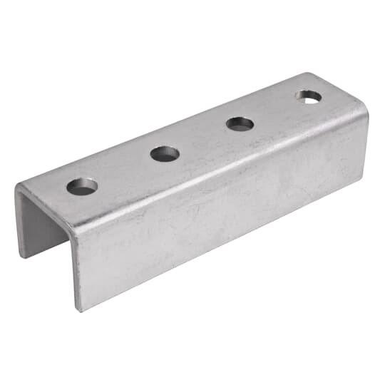 A208-EG Superstrut 200 U-Shaped Support, (4) Holes, 7-1/4 in L x 1-5/8 in W, For Use With A Series Channel, Steel