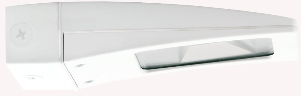 WPLED10NW Standard Wallpack, LED Lamp, 12 W Fixture, 120/208/240/277 VAC, White Housing