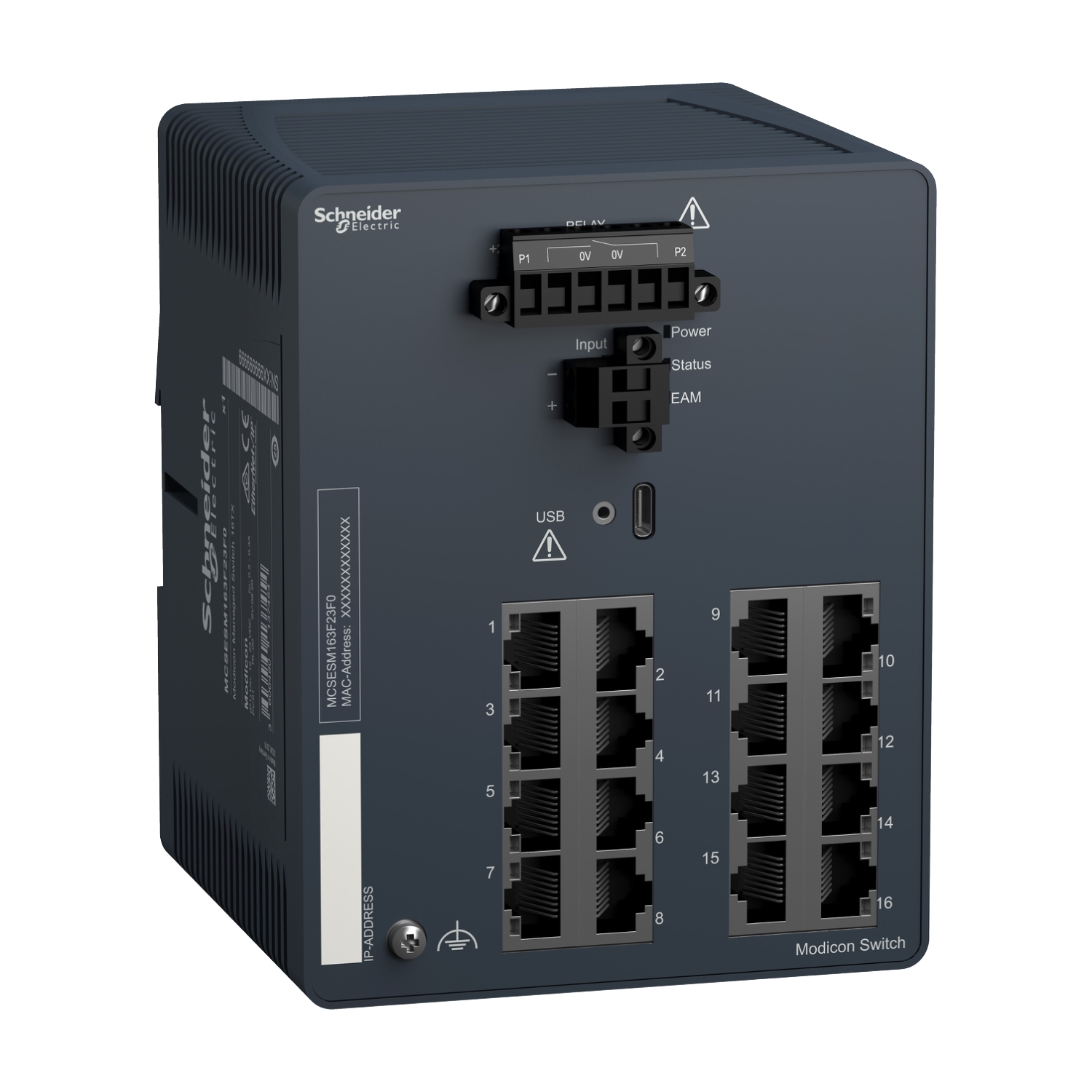 MCSESM163F23F0 Managed Switch, Ethernet TCP/IP Protocol