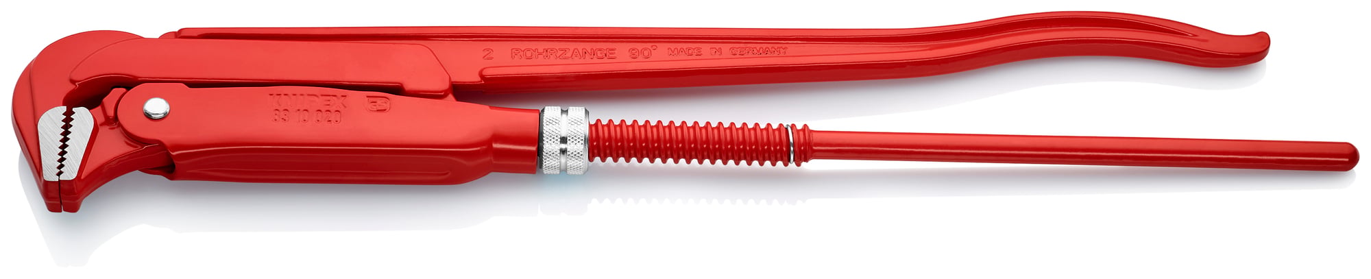 Swedish Pipe Wrench-90°, 22 in., Bare Handles