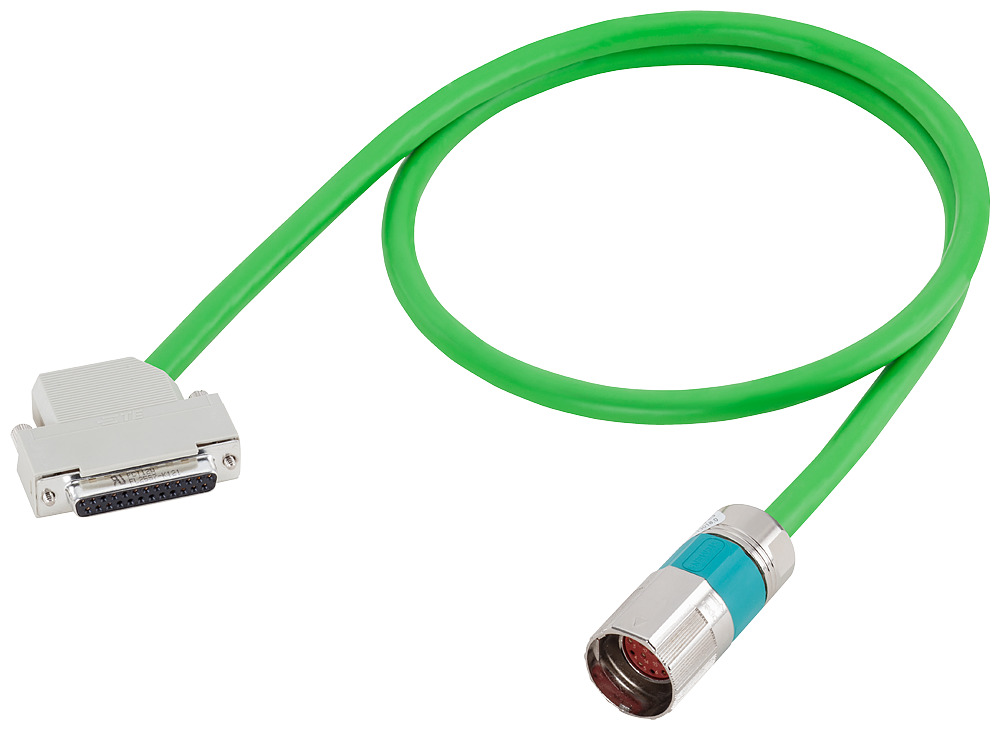6FX50022EQ101CF0 Motion-Connect 500 Pre-Assembled Basic Signal Cable, 30 V AC, (16) 0.14, 0.5, 0.22 sq-mm, 25 m L
