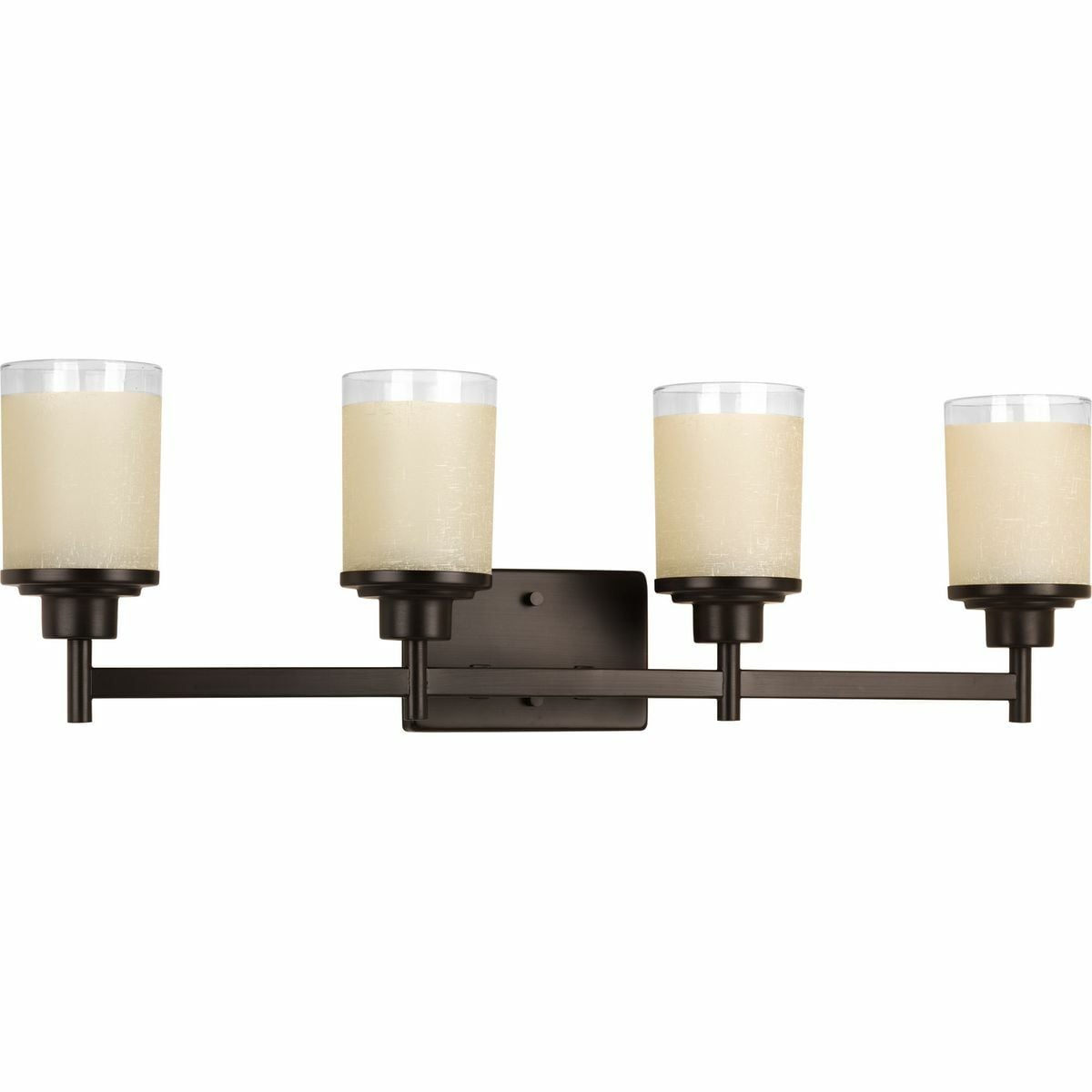 P2998-20 Alexa Contemporary Soft Bath and Vanity Fixture, (4) Lamp, 120 V AC, Antique Bronze Housing