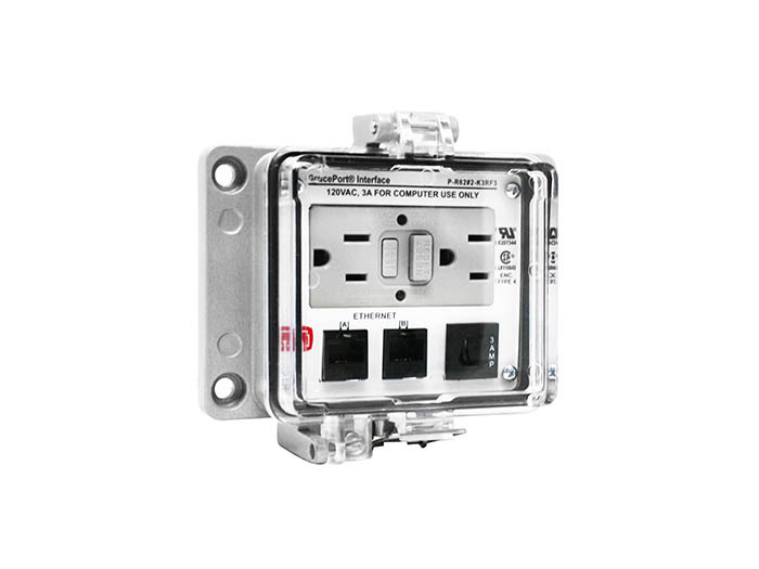 P-R62#2-K3RF3 Bulkhead Panel Interface Connector, Aluminum Housing