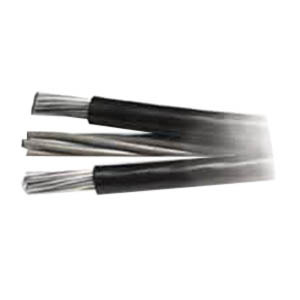 ACSR Triplex Service Drop Cable, 2 AWG, 3 Conductors, Conch Trade Name, XLP, 500 Foot Reel