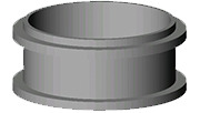 59682 Molded Hub End Straight Bell End, 4 in, For Use With Rigid PVC Conduit, PVC