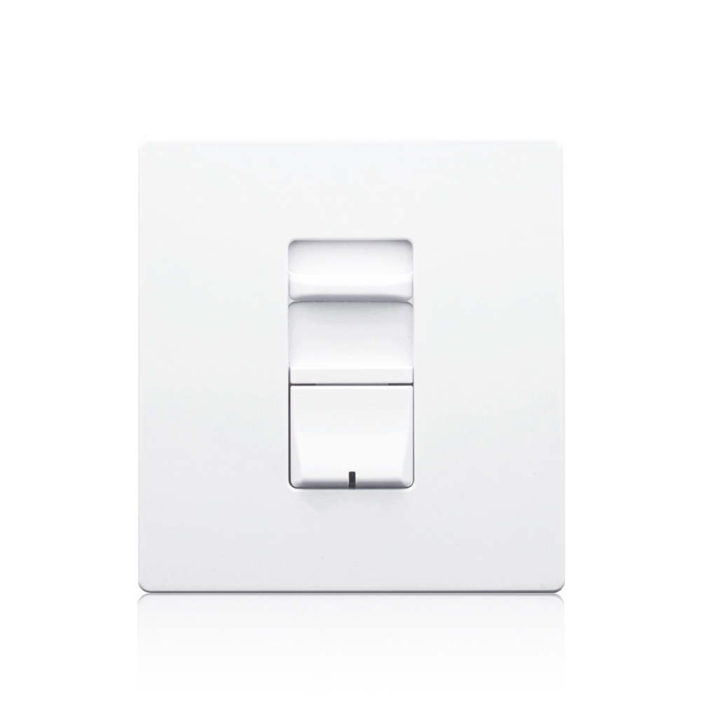 AWSMT-XDW 2-Wire Wide Wall Box Dimmer With Thin Heat Sink, 120/230/277 VAC, 1 Pole, White