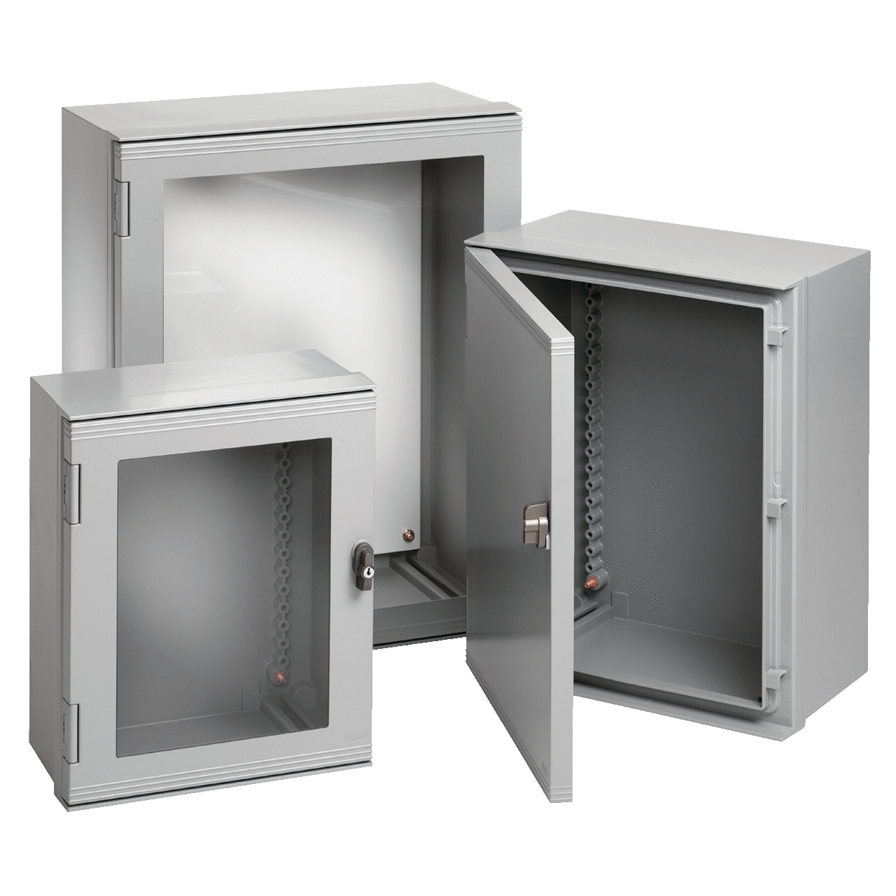 UU756030W Ultrx UX1 Window Door Enclosure, 30.51 in L x 24.09 in W x 12.64 in D, NEMA 4X/IP66 NEMA Rating, Fiberglass