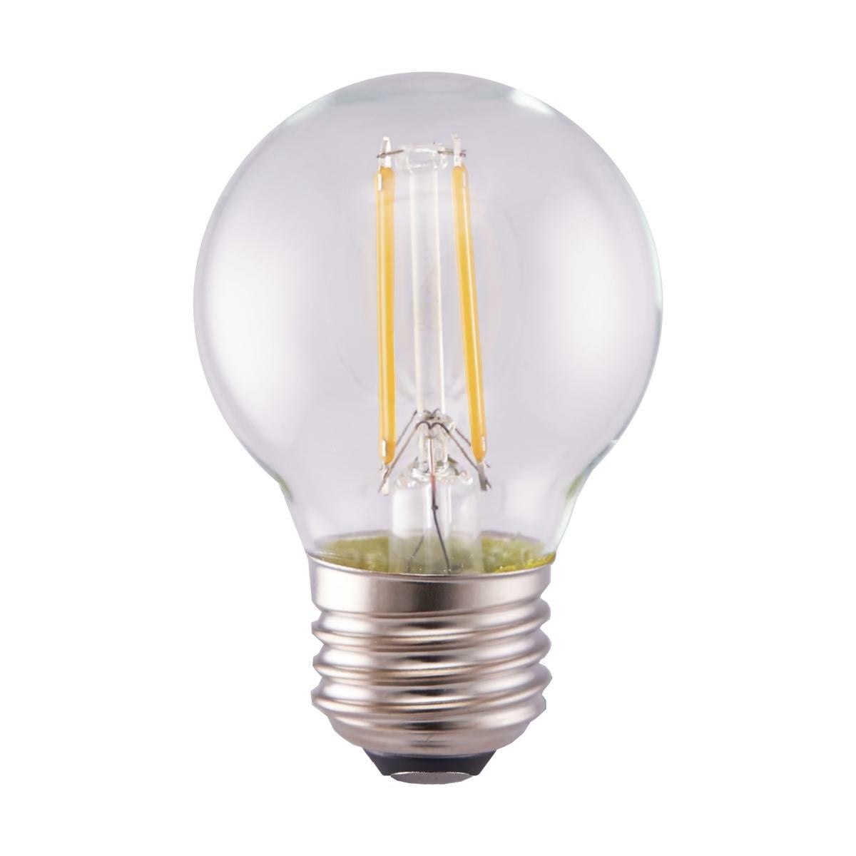 S12104 Dimmable LED Lamp, 5.5 W, 60 W Incandescent Equivalent, E26 Lamp, G16 Globe Shape, 500 Lumens