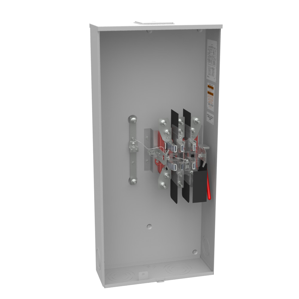 U4911-X-QG-BL 7 Term, Ringless, Large Closing Plate, Quadplex Ground, Lever Bypass, 9 to 16 inch Barrel Lock with Bracket Provision