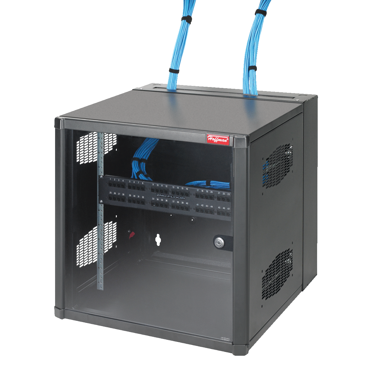 EWMWG242436 AccessPlus DWDH1 Double Hinged Electrical Cabinet, 23.6 in L x 24.41 in W x 37-1/2 in D, NEMA 1/IP20
