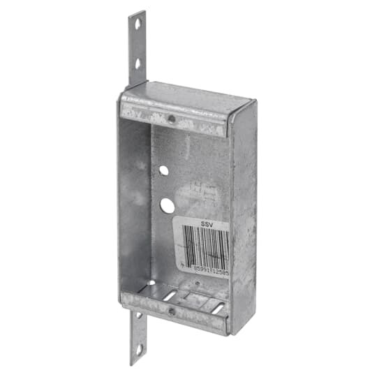 SSV Steel City Non-Gangable Switch Box, Steel, 6.5 cu-in Capacity, (1) Outlets, (2) Knockouts