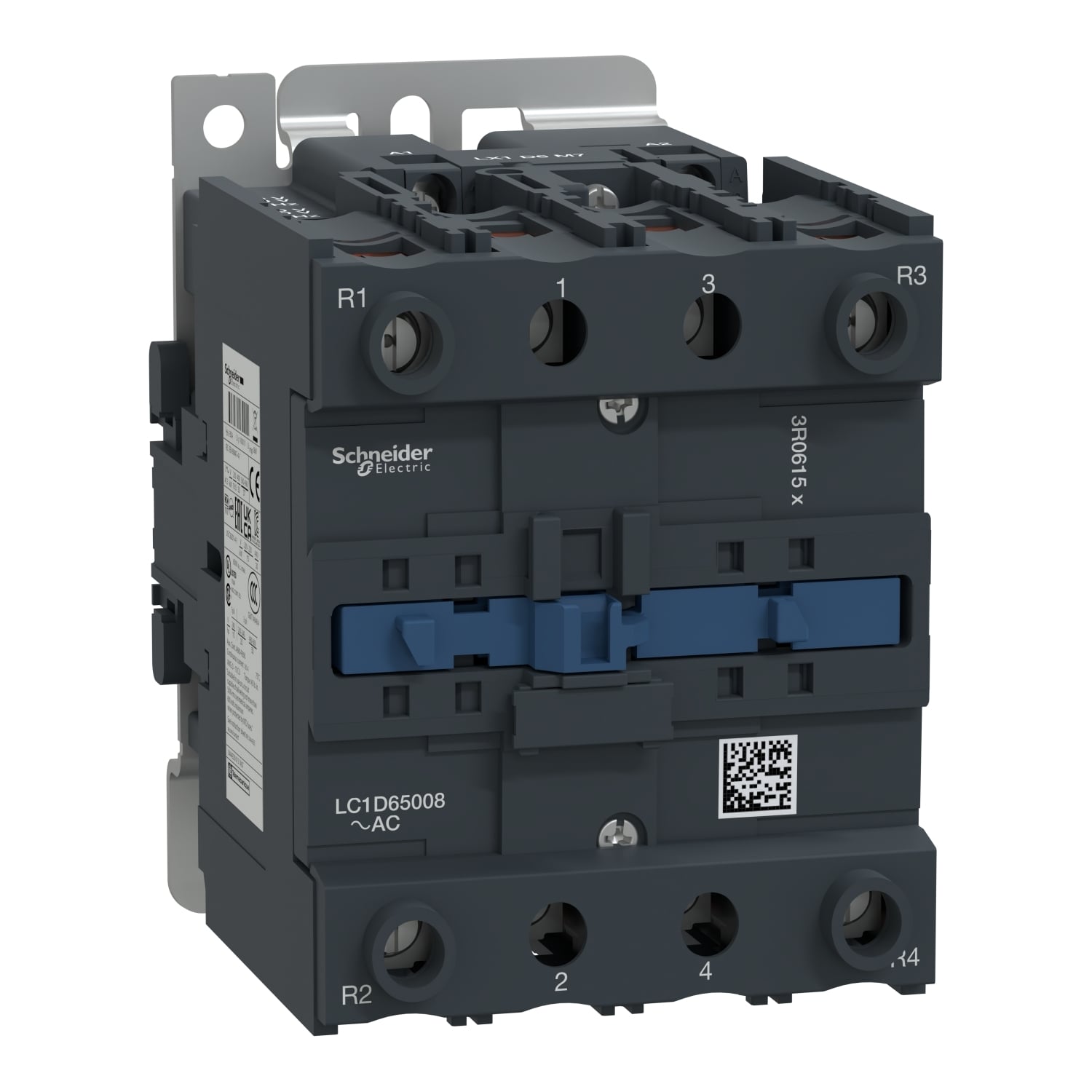 LC1D65008G7 TeSys D LC1D Non-Reversing IEC Contactor, 120 V AC V Coil, 80 A, 2NO-2NC Contact, 4 Poles