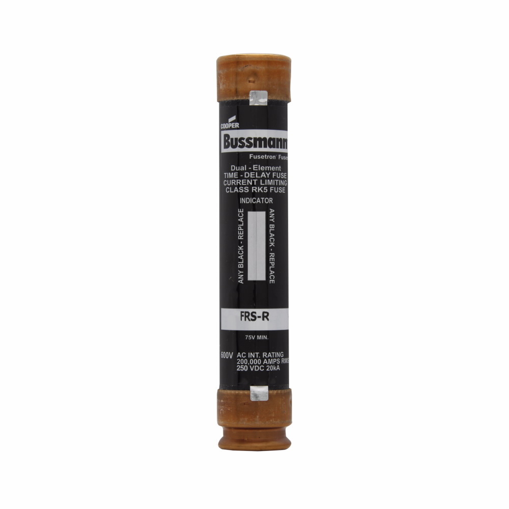 FRS-R-60ID Fusetron  Current Limiting Time Delay Fuse, 60 A, 600 V AC/250 V DC, 200/20 kAIC Interrupt, RK5 Class, Cylindrical Body