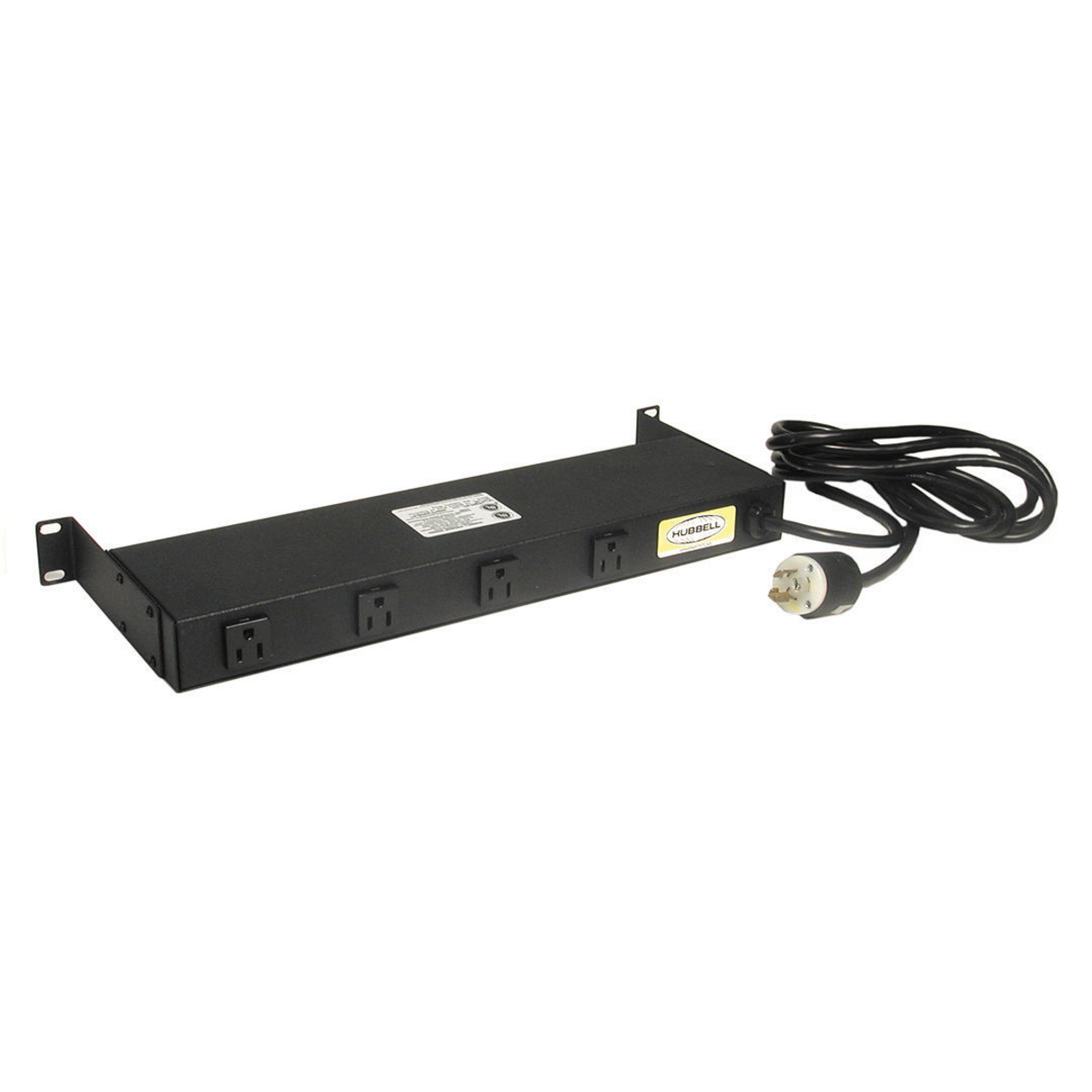 MCCPSS19TS Horizontal Portable Power Strip, 120 V AC, 15 A, 8 Outlets, 10 ft L Cord, Rack Mount