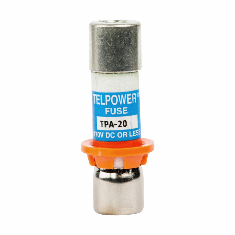 TPA-20 Telpower Current Limiting Fast Acting Power Distribution Fuse, 20 A, 170 V DC, 100 kA Interrupt, Cartridge Body
