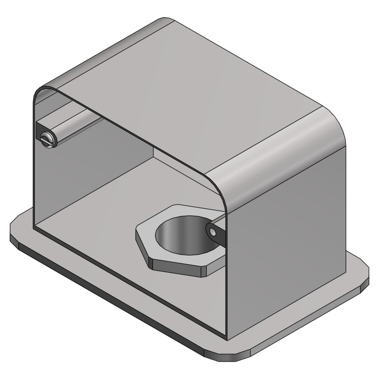 SFH-50-BASE Steel City Standard Floor Service Fitting Base, For Use With SFH-50 Standard Above Floor Service Fitting, Aluminum