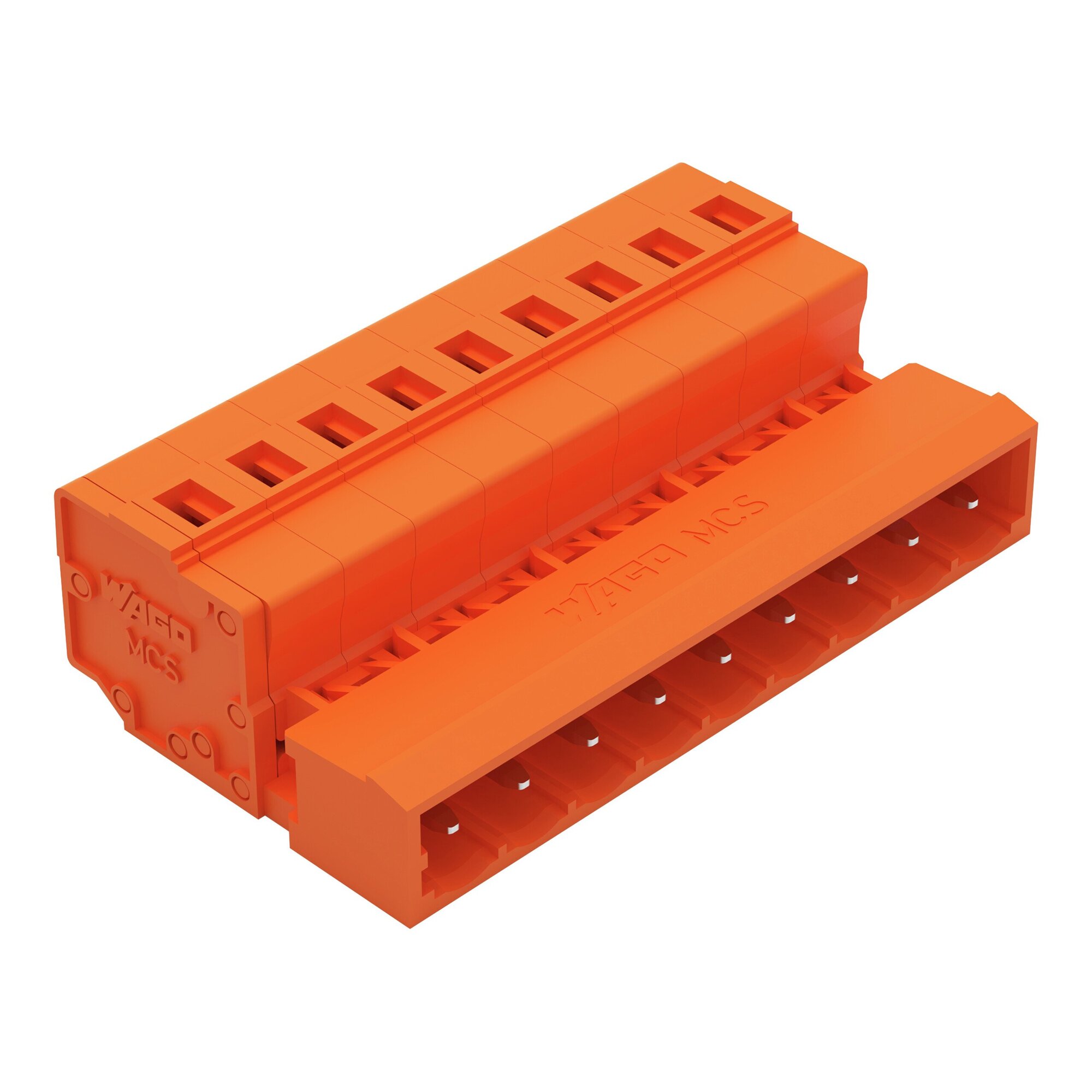 231-639 Operating Tool 1-Conductor Male Connector, 630 V, 12 A, 28 to 12 AWG Wire, 9 Poles